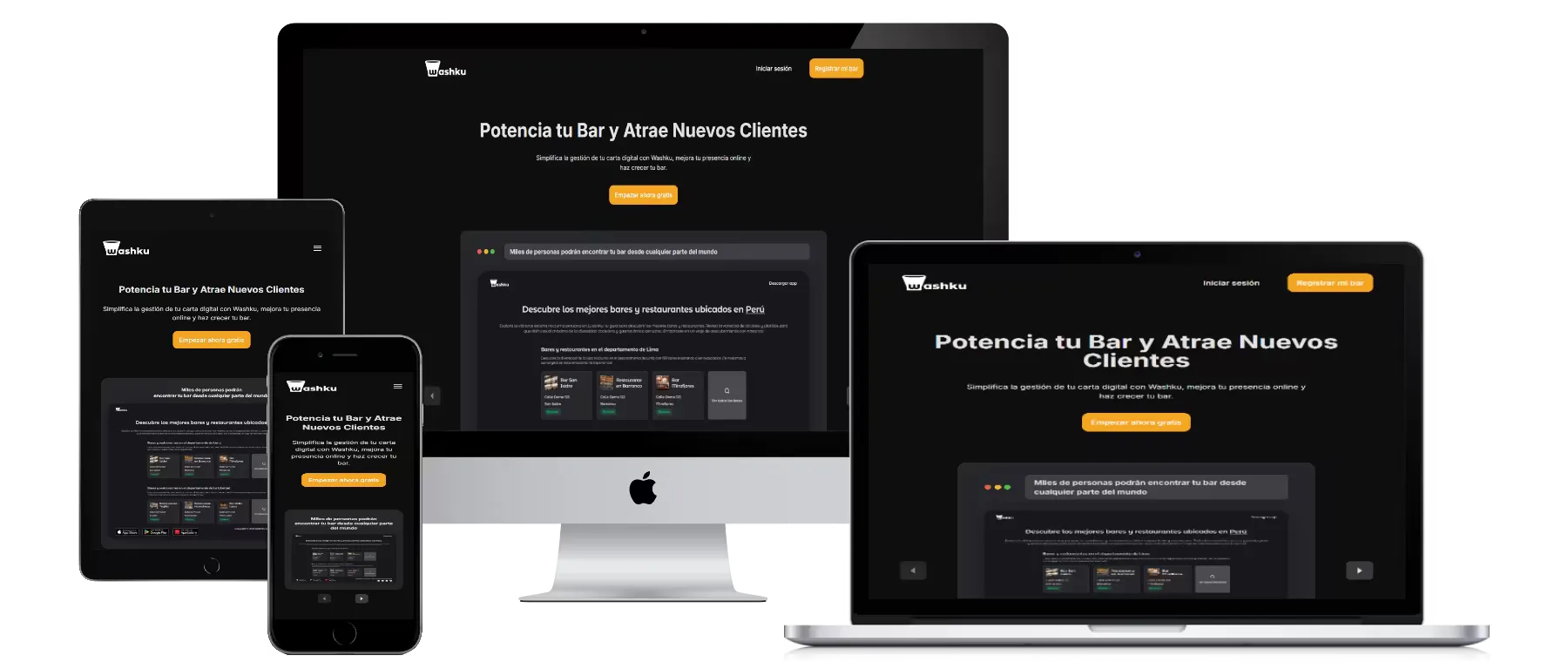 Washku Landing Page